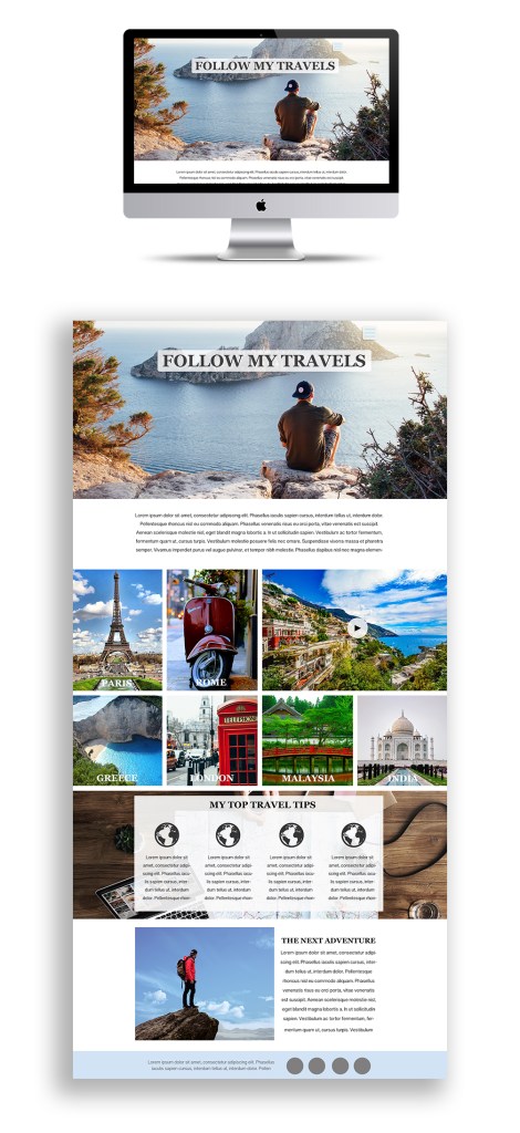 website mock-up_travel